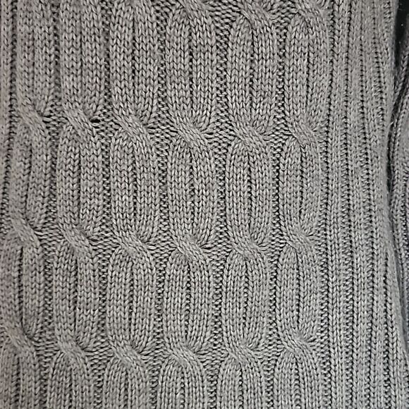 Seductions Knitted Long Sleeves Sweater Medium Gray - Picture 3 of 16